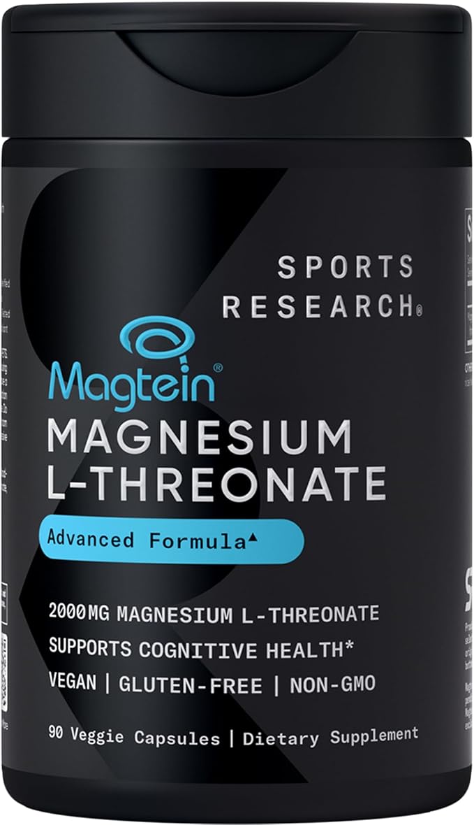 Magnesium L-Threonate marca Sports Research de 90 capsulas