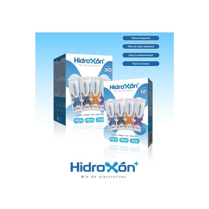 Hidroxón+ Sobre - Mix de elctrolitos - 12 Sobres - Image 4