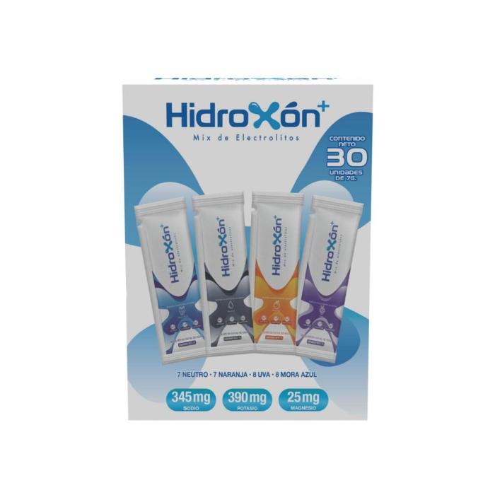 Hidroxón+ Sobre-Mix de elctrolitos, 30 Sobres.