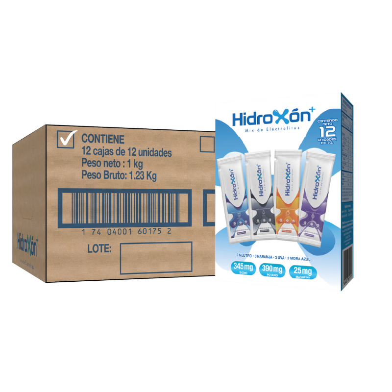 Hidroxón+ Sobre - Mix de elctrolitos - 12 Sobres